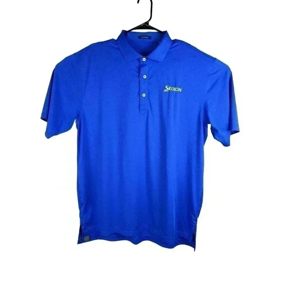 Srixon Golf Shirt Mens Extra Large Blue Turtleson Performance Polo XL - Picture 1 of 11